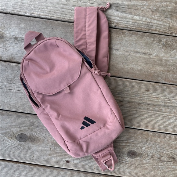 adidas Handbags - adidas Blush Pink Sling Pack with Padded Strap and phone spot